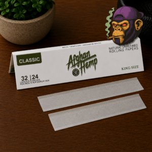 Afghan Hemp Natural Unrefined Rolling Papers King Size