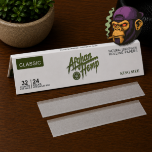 Afghan Hemp Natural Unrefined Rolling Papers King Size