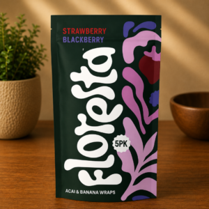Floresta Strawberry Blackberry Acai & Banana Wraps 5PK