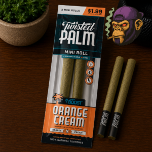 Twisted Palm Mini Roll Orange Cream 2 Unit