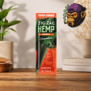 Zig-Zag Hemp Cones Clementine Terpene Infused 2 Cones